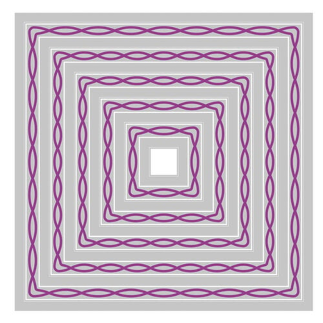 Sizzix Framelits Die Set Yvette Interlaced Squares (666750) Sizzix Framelits Die Set Yvette Interlaced Squares (666750)