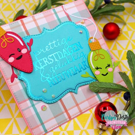 Carlijn Design Hot Foil Sierlijk Kader Kerst (CDHF-0062) Carlijn Design Hot Foil Sierlijk Kader Kerst (CDHF-0062)