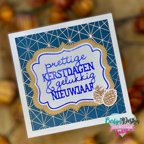 Carlijn Design Hot Foil Sierlijk Kader Kerst (CDHF-0062) Carlijn Design Hot Foil Sierlijk Kader Kerst (CDHF-0062)