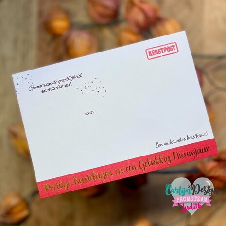 Carlijn Design Washi Tape Kerstpost Goud (CDWT-0001) Carlijn Design Washi Tape Kerstpost Goud (CDWT-0001)