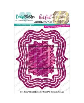 Carlijn Design Hot Foil Sierlijk Kader Kerst (CDHF-0062) Carlijn Design Hot Foil Sierlijk Kader Kerst (CDHF-0062)