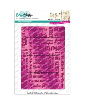 Carlijn Design Hot Foil A6 Vakjes Kerst (CDHF-0061)