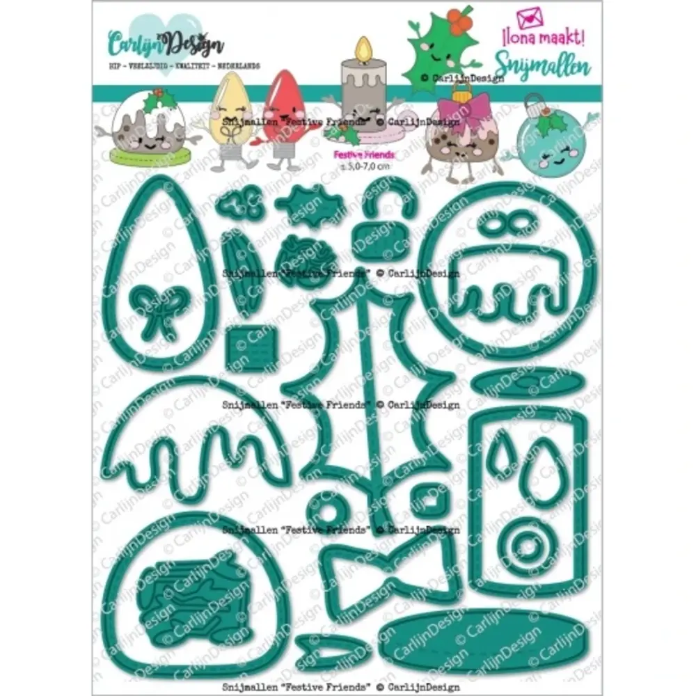 Carlijn Design Snijmallen Festive Friends (CDSN-0278)