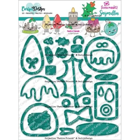 Carlijn Design Snijmallen Festive Friends (CDSN-0278)