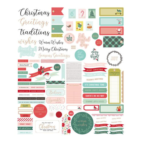 Spellbinders Oh Joyful Day Die-cut Ephemera Sentiments (168524)