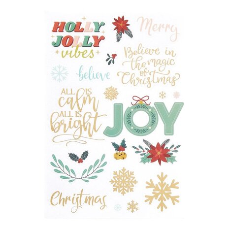 Spellbinders Oh Joyful Day Clear Sticker Pack (168531)