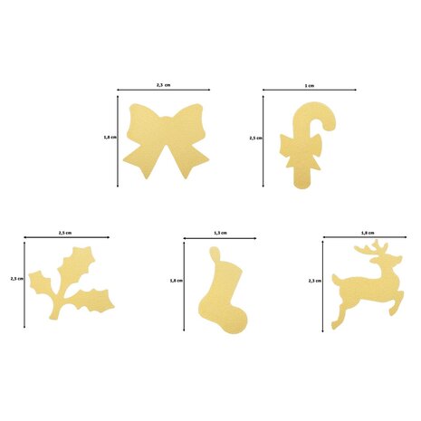 Vaessen Creative Figuurpons Set Kerst #2 (5pcs) (2137-121)