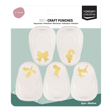 Vaessen Creative Figuurpons Set Kerst #2 (5pcs) (2137-121)