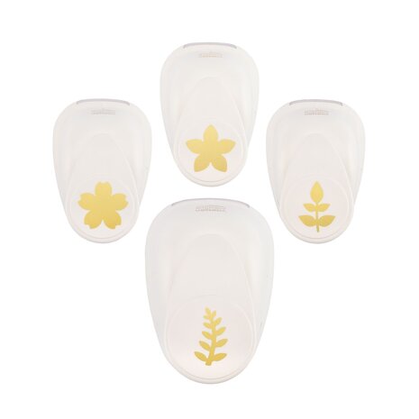 Vaessen Creative Figuurpons Set Bloem en Blad (4pcs) (2137-124) Vaessen Creative Figuurpons Set Bloem en Blad (4pcs) (2137-124)