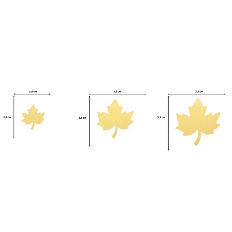 Vaessen Creative Figuurpons Set Esdoorn Blad (3pcs) (2137-122) Vaessen Creative Figuurpons Set Esdoorn Blad (3pcs) (2137-122)