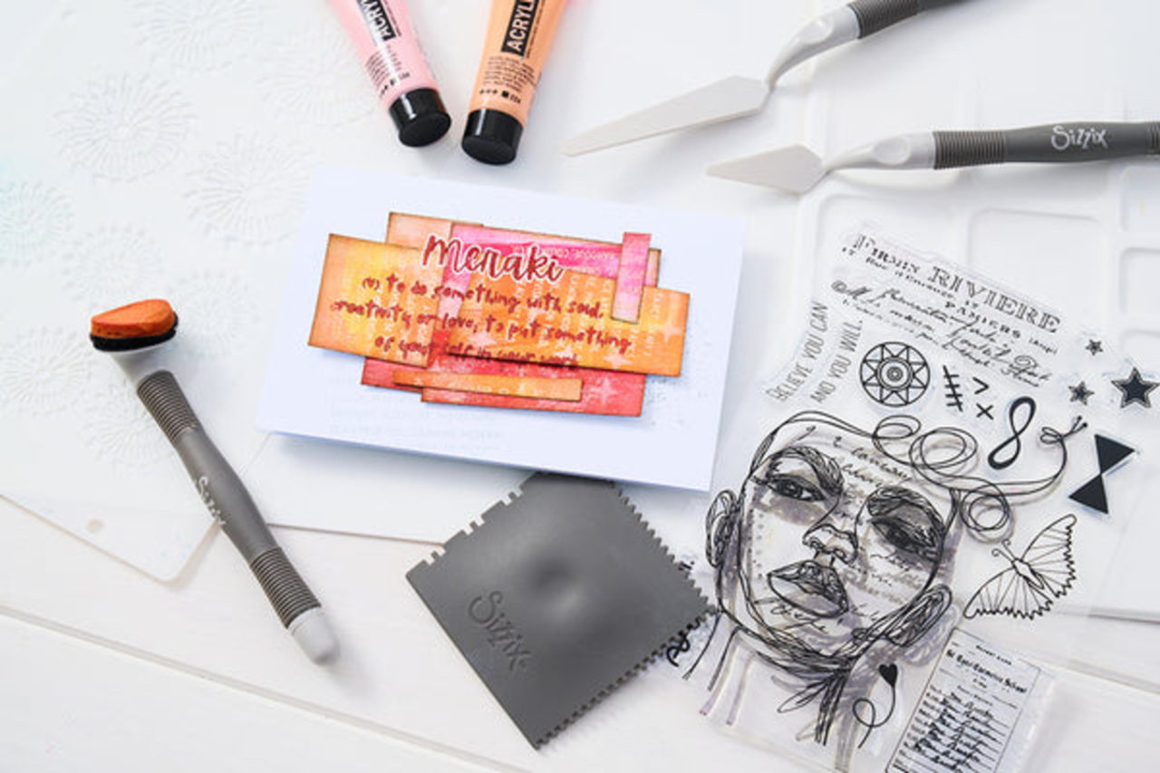 Sizzix Cat Kerr Stencil & Stamp Create (666754)