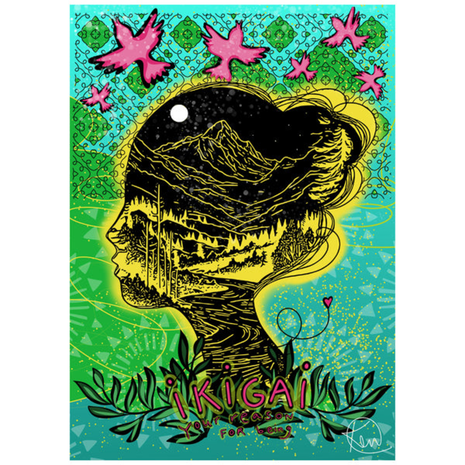 Sizzix Cat Kerr Stencil & Stamp Ikigai (666756) Sizzix Cat Kerr Stencil & Stamp Ikigai (666756)