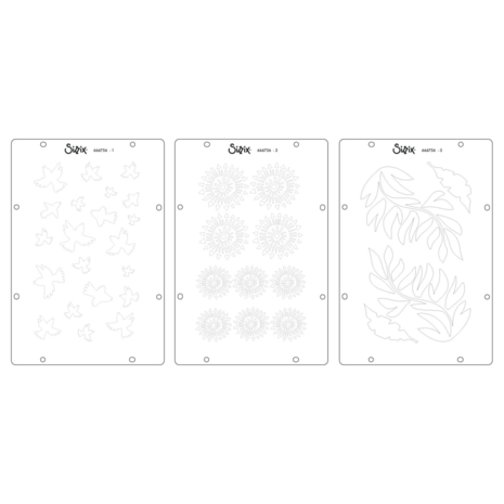 Sizzix Cat Kerr Stencil & Stamp Ikigai (666756) Sizzix Cat Kerr Stencil & Stamp Ikigai (666756)