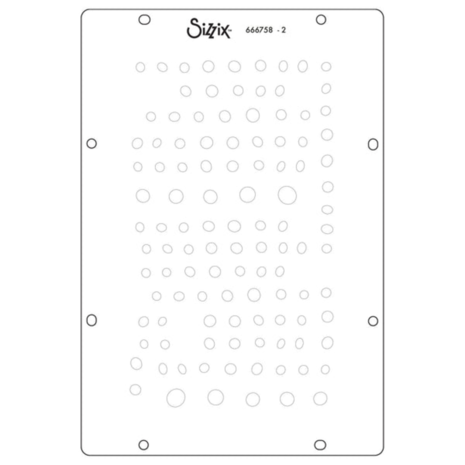 Sizzix Cat Kerr Stencil & Stamp The Visiter (666758) Sizzix Cat Kerr Stencil & Stamp The Visiter (666758)