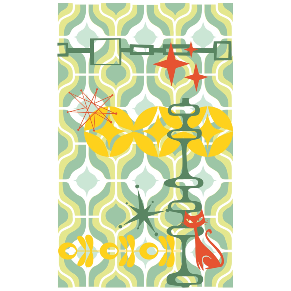 Sizzix Vic Hollins Stencil & Stamp Retro (666759) Sizzix Vic Hollins Stencil & Stamp Retro (666759)