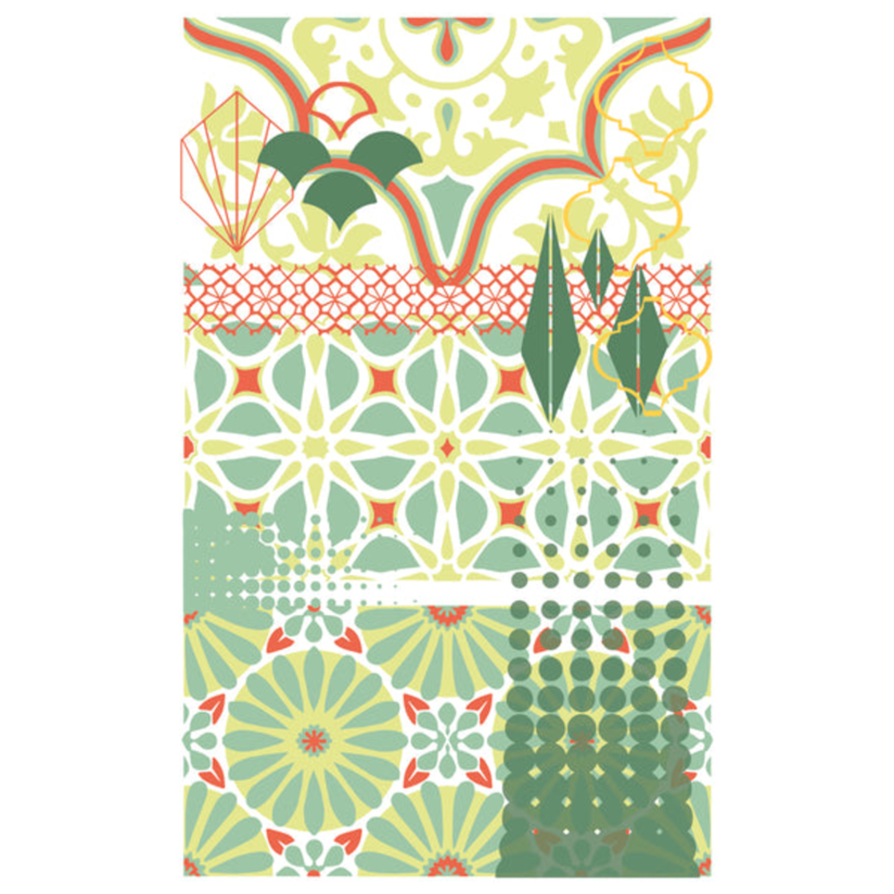 Sizzix Vic Hollins Stencil & Stamp Geometric (666760) Sizzix Vic Hollins Stencil & Stamp Geometric (666760)