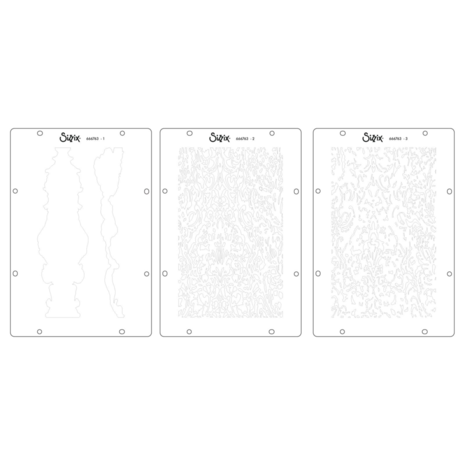 Sizzix Vic Hollins Stencil & Stamp Ornate (666763)