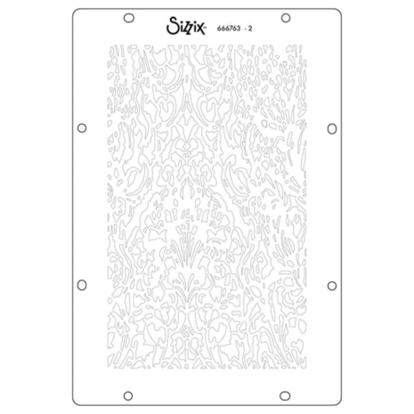 Sizzix Vic Hollins Stencil & Stamp Ornate (666763)