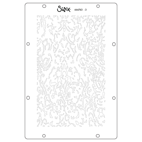 Sizzix Vic Hollins Stencil & Stamp Ornate (666763)