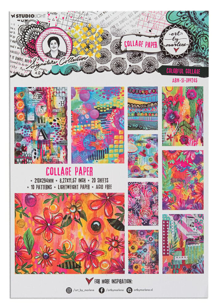 Studio Light Signature Collection Collage Paper Colorful Collage (ABM-SI-DPP245) Studio Light Signature Collection Collage Paper Colorful Collage (ABM-SI-DPP245)