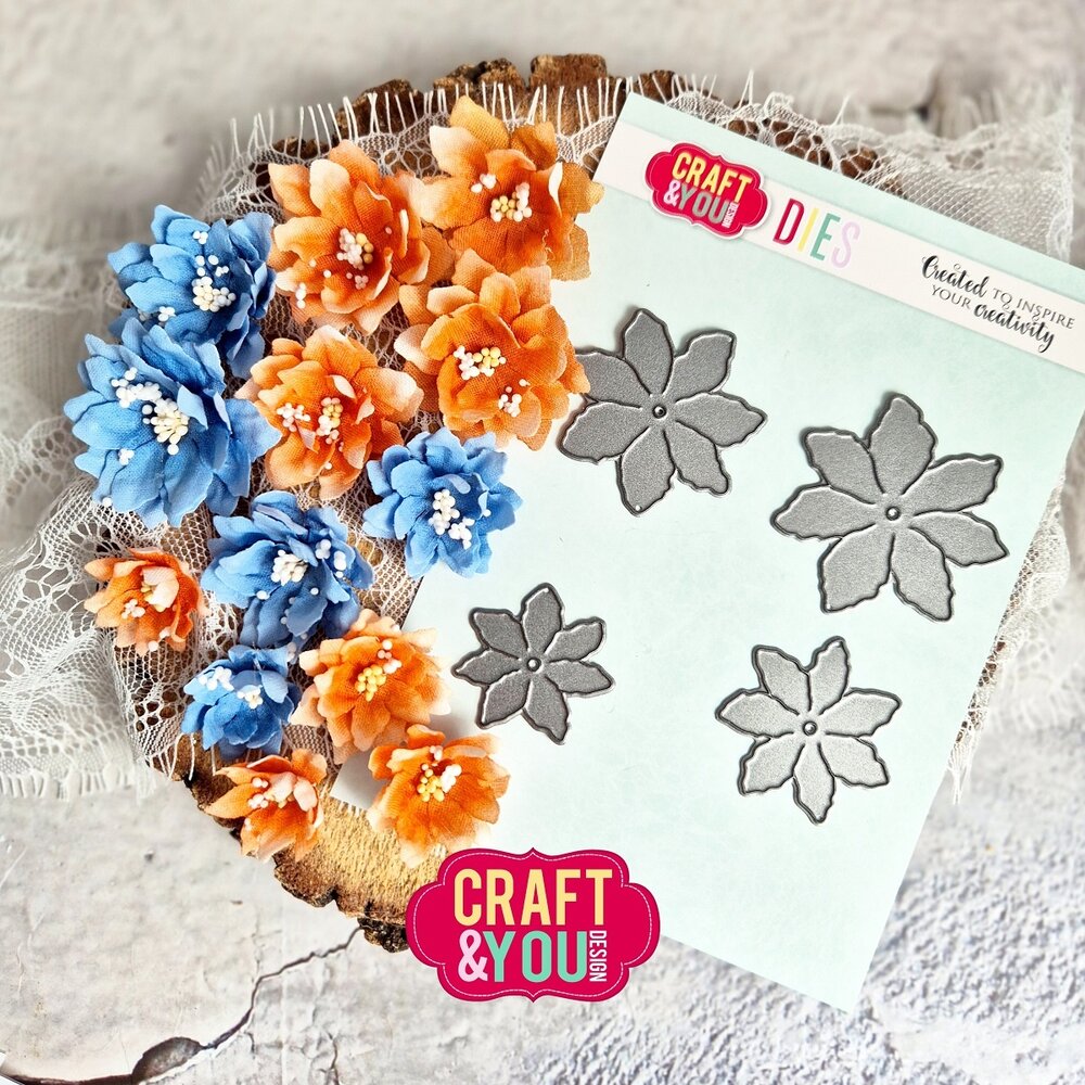 Craft & You Dies Magda's Seven Petal Flower (CW320)