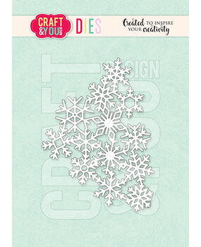 Craft & You Dies Snowflakes Background (CW321) Craft & You Dies Snowflakes Background (CW321)