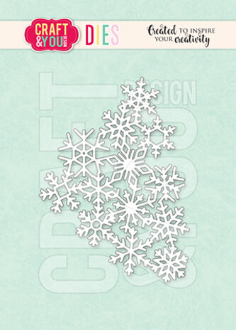 Craft & You Dies Snowflakes Background (CW321) Craft & You Dies Snowflakes Background (CW321)