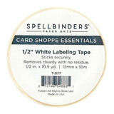 Spellbinders White Labeling Tape 0.5 Inch (T-077)