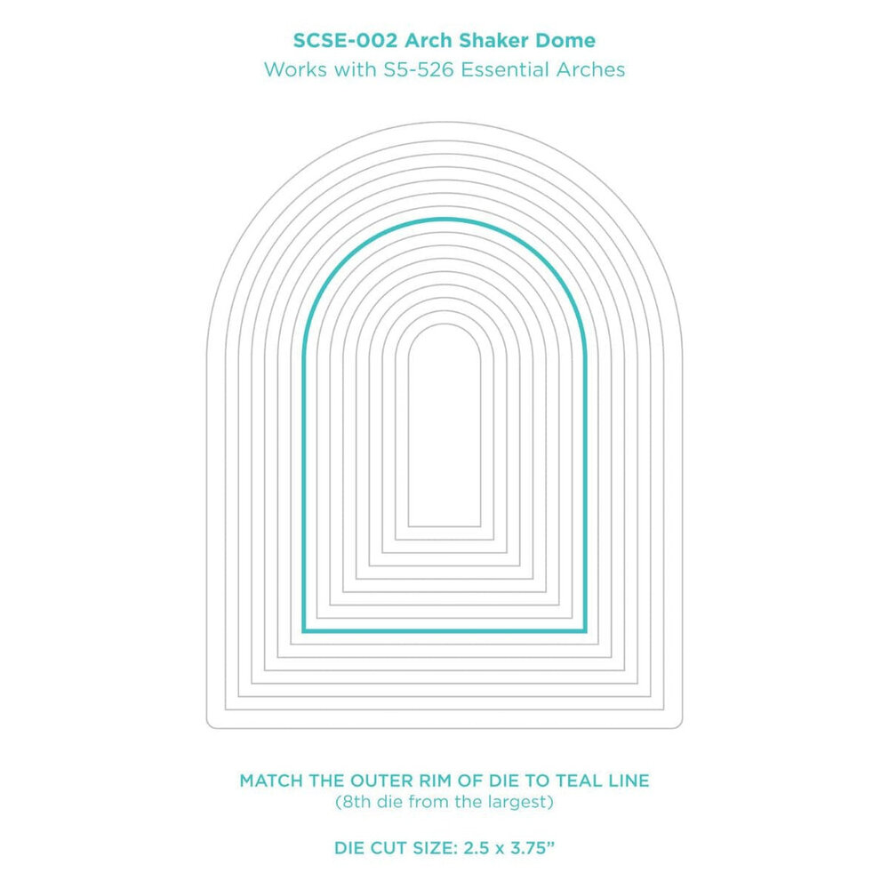Spellbinders Arch Shaker Dome (SCSE-002) Spellbinders Arch Shaker Dome (SCSE-002)