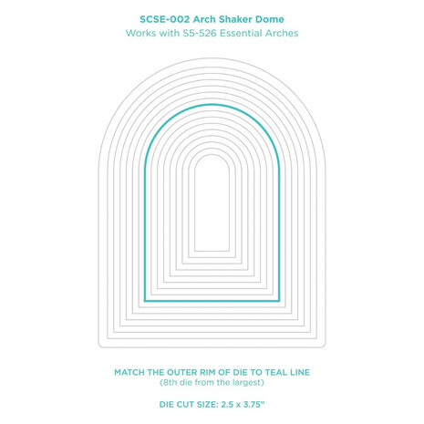 Spellbinders Arch Shaker Dome (SCSE-002) Spellbinders Arch Shaker Dome (SCSE-002)