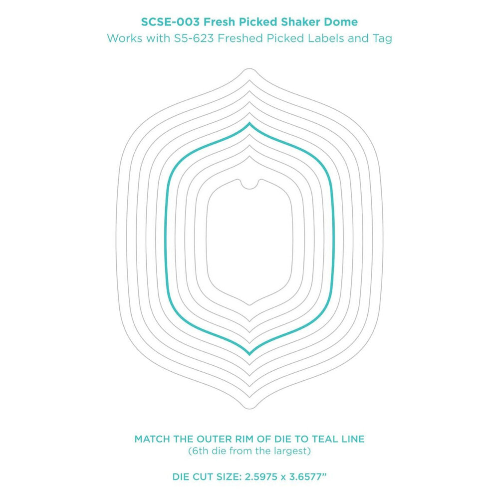 Spellbinders Fresh Picked Shaker Dome (SCSE-003) Spellbinders Fresh Picked Shaker Dome (SCSE-003)