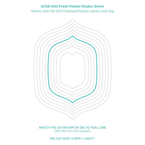 Spellbinders Fresh Picked Shaker Dome (SCSE-003) Spellbinders Fresh Picked Shaker Dome (SCSE-003)