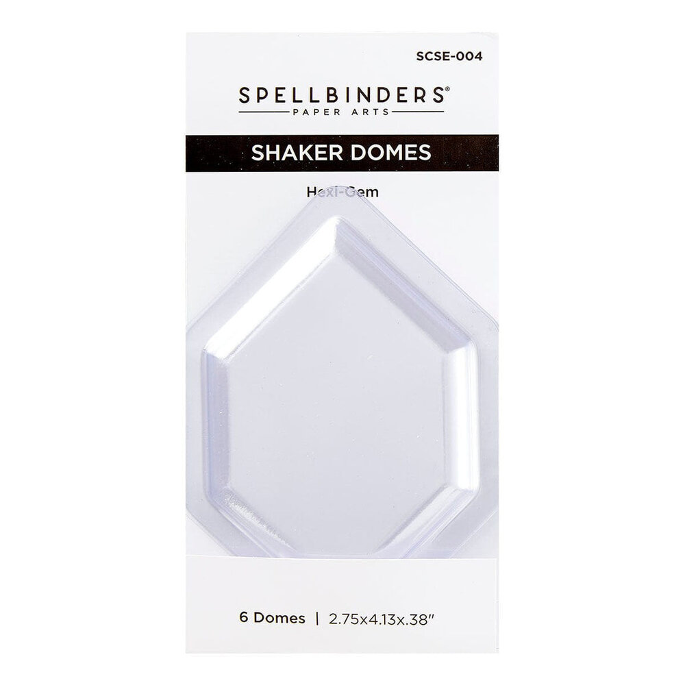 Spellbinders Hexi-Gem Shaker Dome (SCSE-004) Spellbinders Hexi-Gem Shaker Dome (SCSE-004)