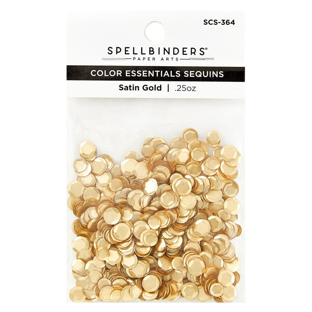 Spellbinders Smooth Discs Sequins Satin Gold (SCS-364) Spellbinders Smooth Discs Sequins Satin Gold (SCS-364)