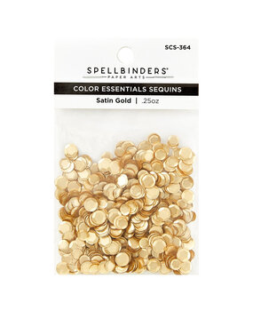 Spellbinders Smooth Discs Sequins Satin Gold (SCS-364) Spellbinders Smooth Discs Sequins Satin Gold (SCS-364)