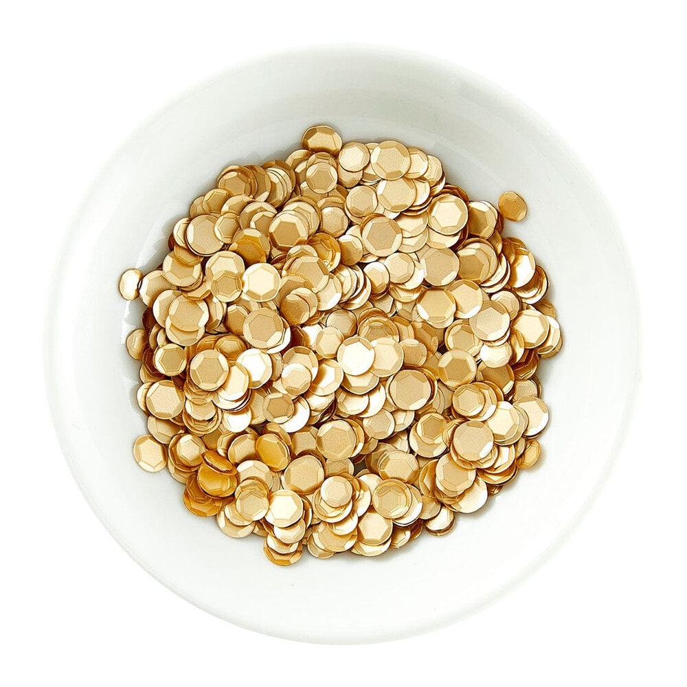 Spellbinders Smooth Discs Sequins Satin Gold (SCS-364) Spellbinders Smooth Discs Sequins Satin Gold (SCS-364)