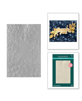 Spellbinders Woodland Tales Fresh Picked Floral Frame 3D Embossing Folder (E3D-101) Spellbinders Woodland Tales Fresh Picked Floral Frame 3D Embossing Folder (E3D-101)