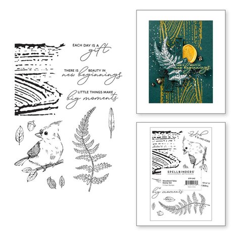 Spellbinders Woodland Tales Clear Stamp (STP-243)