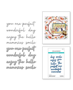 Spellbinders Woodland Tales Sentiments Dies (S4-1378) Spellbinders Woodland Tales Sentiments Dies (S4-1378)