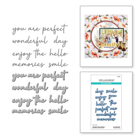 Spellbinders Woodland Tales Sentiments Dies (S4-1378) Spellbinders Woodland Tales Sentiments Dies (S4-1378)