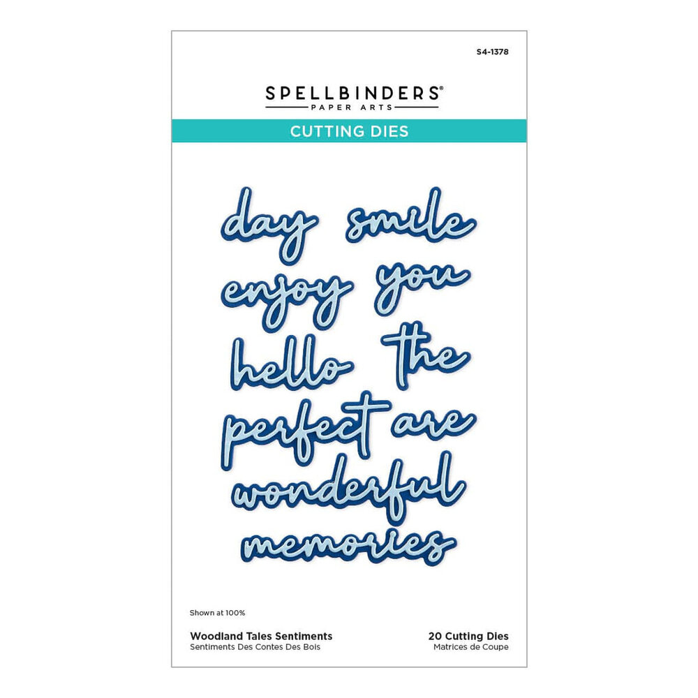Spellbinders Woodland Tales Sentiments Dies (S4-1378) Spellbinders Woodland Tales Sentiments Dies (S4-1378)