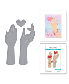 Spellbinders Beads of Friendship Bestie Heart in Hand Dies (S5-653) Spellbinders Beads of Friendship Bestie Heart in Hand Dies (S5-653)
