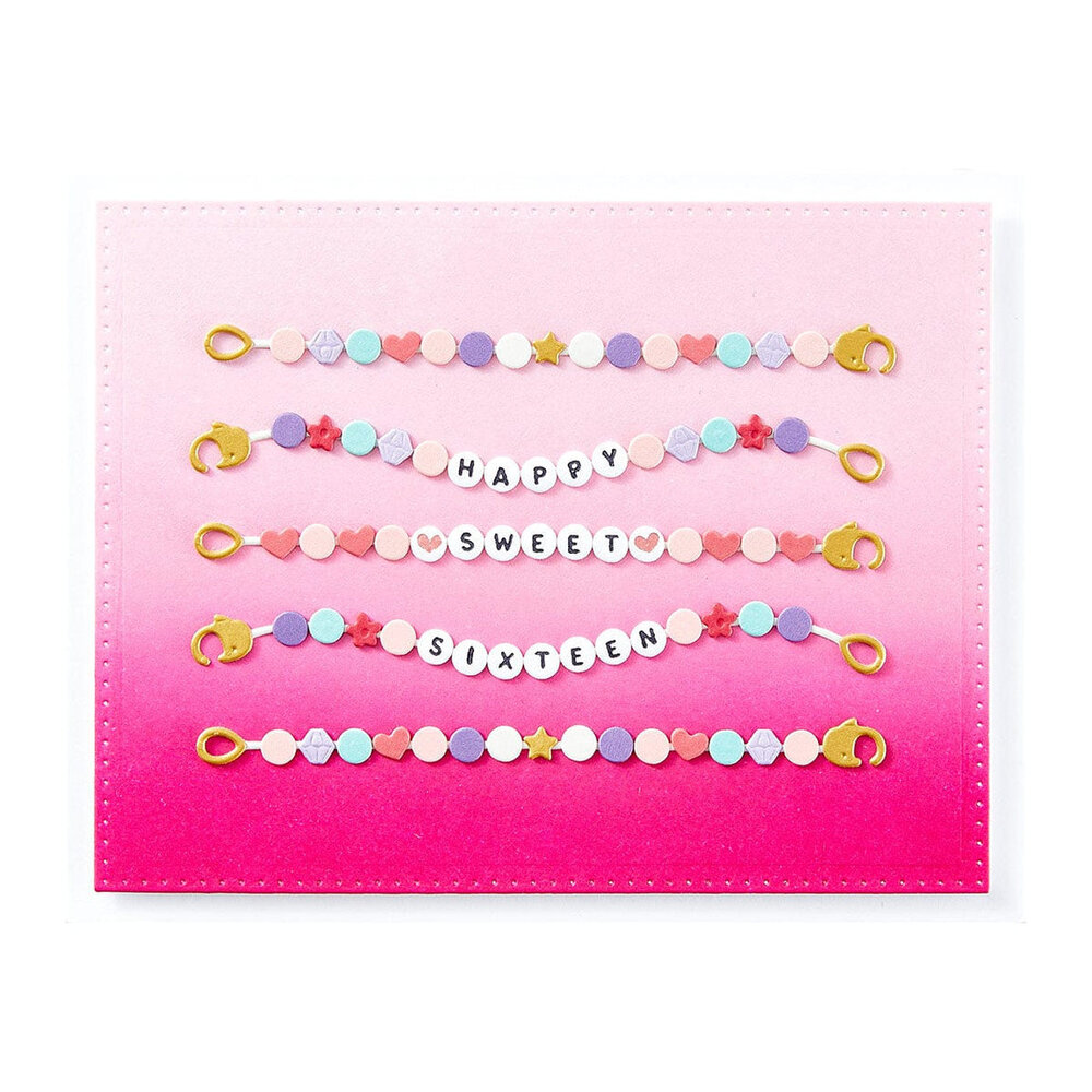 Spellbinders Beads of Friendship Bestie Beaded Bracelets Dies (S4-1386) Spellbinders Beads of Friendship Bestie Beaded Bracelets Dies (S4-1386)