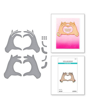 Spellbinders Beads of Friendship Heart Hands Dies (S4-1387)