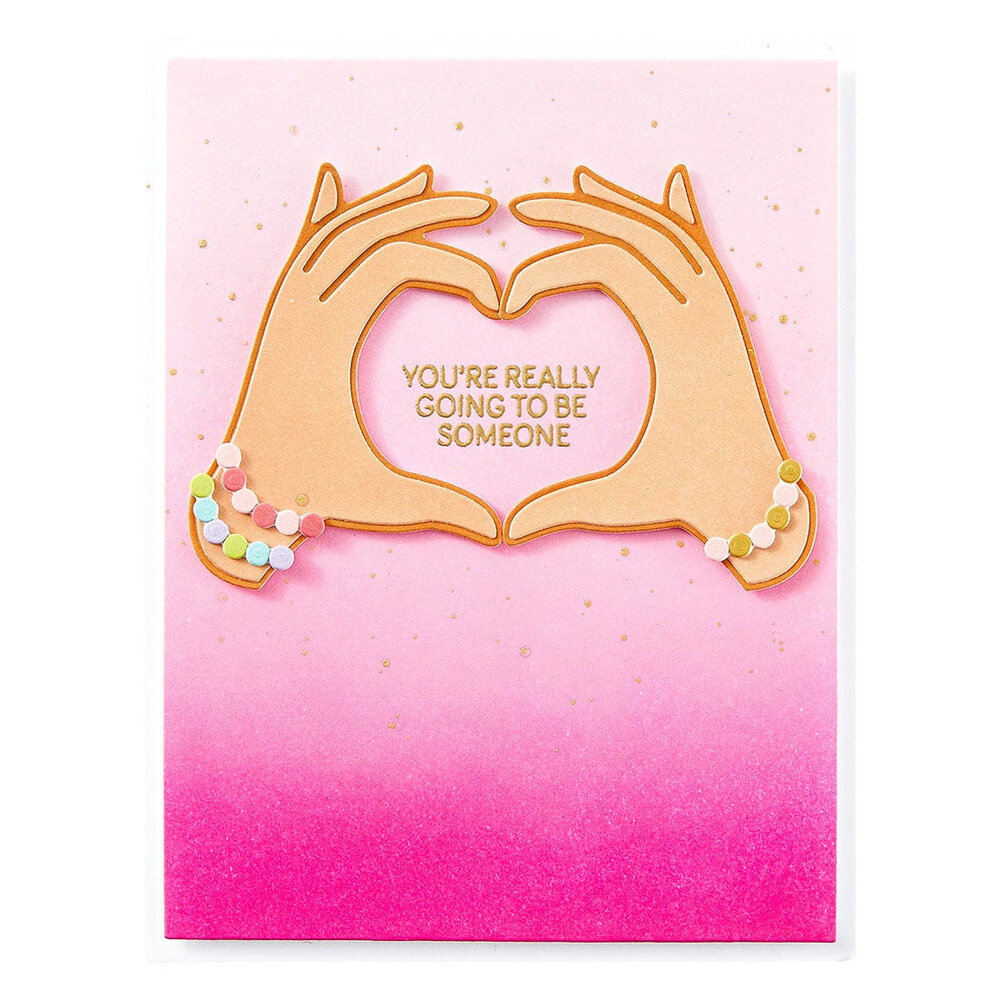 Spellbinders Beads of Friendship Heart Hands Dies (S4-1387)