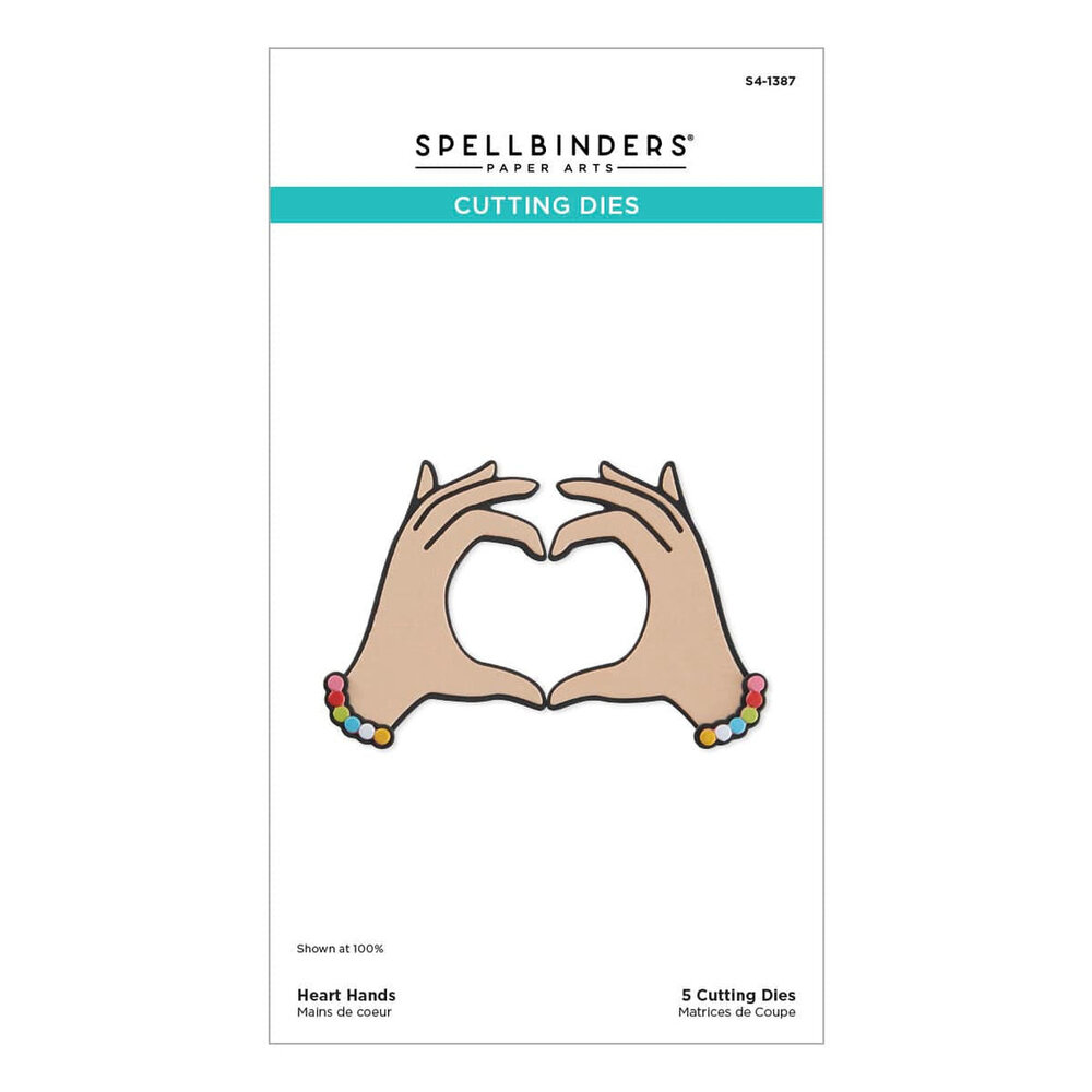 Spellbinders Beads of Friendship Heart Hands Dies (S4-1387)