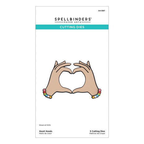 Spellbinders Beads of Friendship Heart Hands Dies (S4-1387)