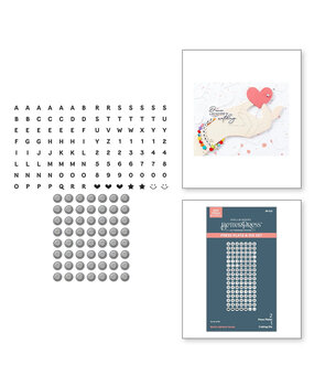 Spellbinders Beads of Friendship Bestie Alphabet Beads Press Plate & Die Set (BP-223) Spellbinders Beads of Friendship Bestie Alphabet Beads Press Plate & Die Set (BP-223)