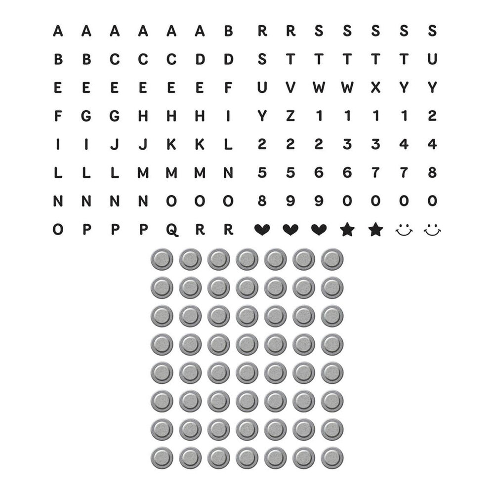 Spellbinders Beads of Friendship Bestie Alphabet Beads Press Plate & Die Set (BP-223) Spellbinders Beads of Friendship Bestie Alphabet Beads Press Plate & Die Set (BP-223)