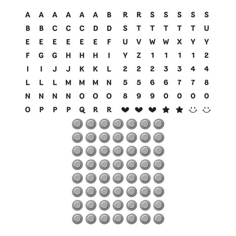 Spellbinders Beads of Friendship Bestie Alphabet Beads Press Plate & Die Set (BP-223) Spellbinders Beads of Friendship Bestie Alphabet Beads Press Plate & Die Set (BP-223)